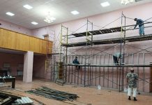 В Ряжском Доме культуры ремонтируют зрительный зал
