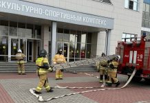 В Ряжской спортивной школе «Флагман» прошли пожарно-тактические учения